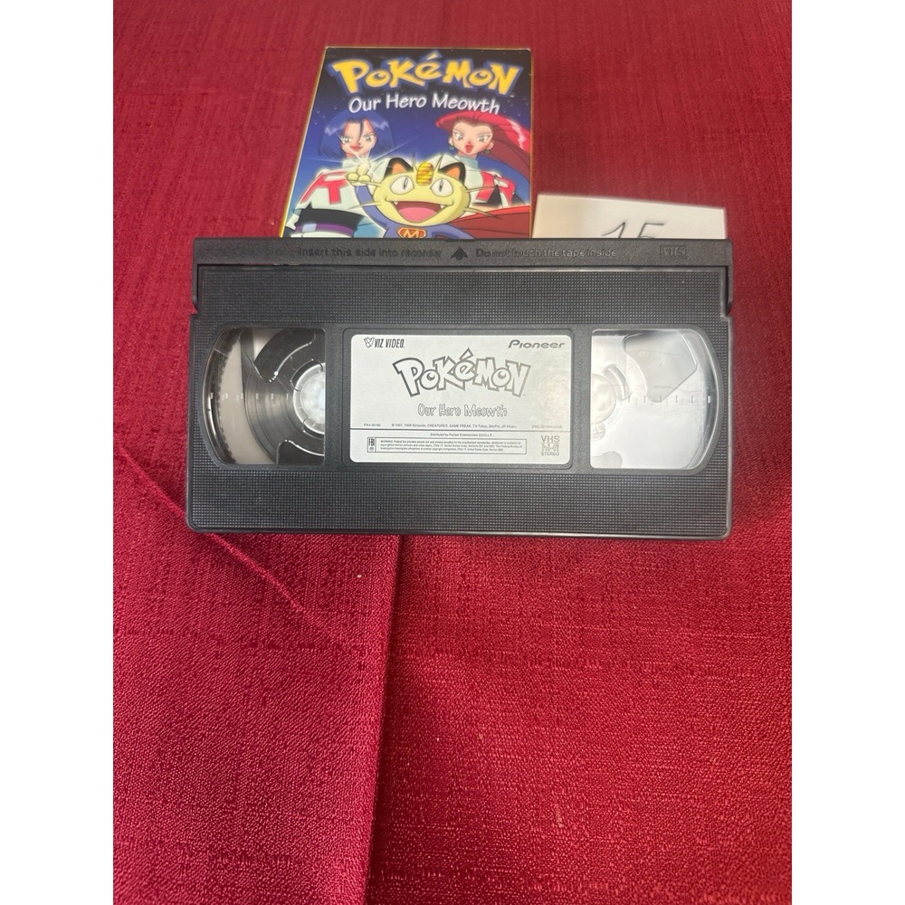 Pokemon Our Hero Meowth VHS Tape Vol 19 Viz Video Pioneer Anime Vintage - Picture 5 of 8